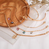 Five-piece Crystal Bracelet